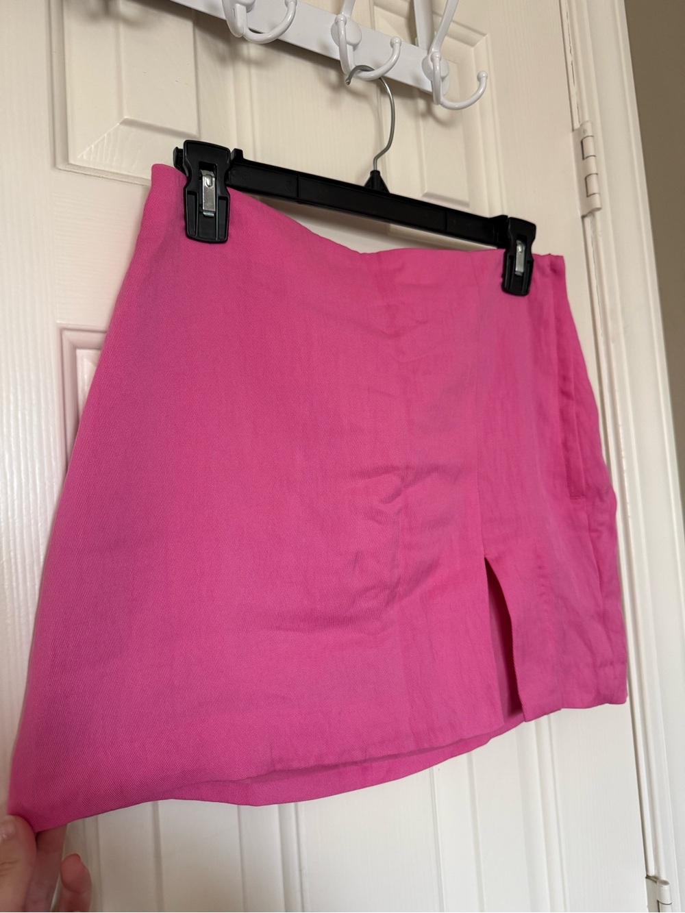 H&M Bright Pink Mini Skort with Front Slit